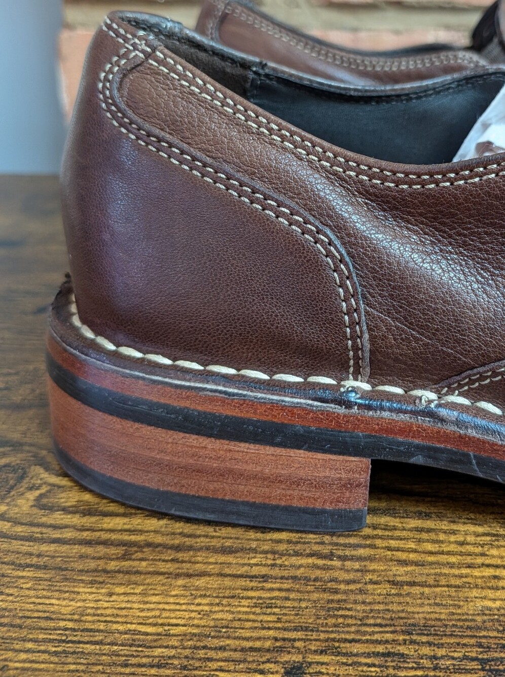 Cole Haan Nike Air Brown Leather Slip On Loafers Men's Size 7.5 US - Picture 3 of 9